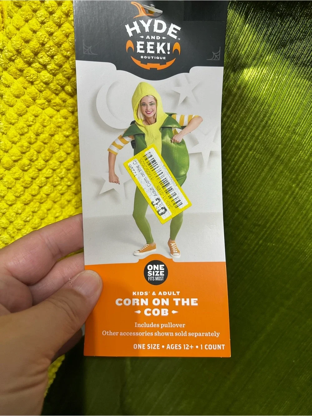 Hyde & Eek Corn On The Cob Costume Kids and Adults 12+ New